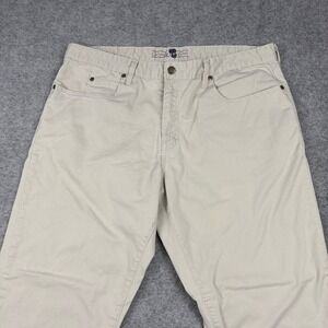 Ocean Coast Pants Mens 38x30 Beige Khaki Chino Straight Leg Outdoors Old Money